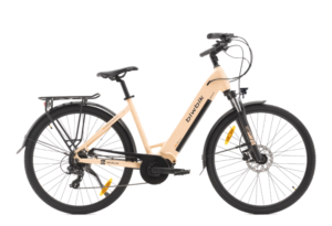 Ideal para la ciudad y rutas en vías verdes, proporcionando comodidad y estabilidad